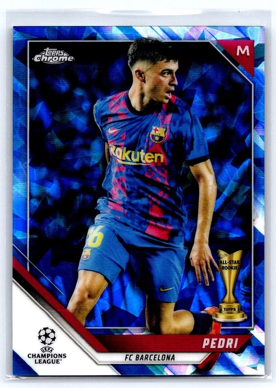 2021-22 Topps Chrome Uefa Champions League Sapphire Edition - Pedri #89 bx7G view 1