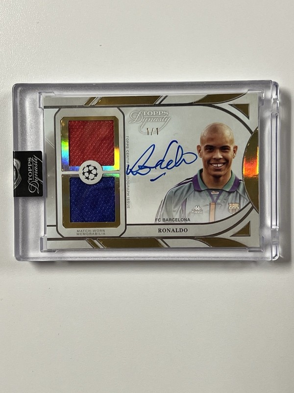 2024-2025 Topps Dynasty UEFA Champions League Ronaldo Nazario 1/1 Patch Auto