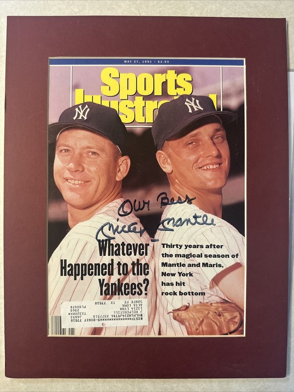 Mickey Mantle Signed Magazine Sports Illustrated Front Page Only PSA “Our Best”