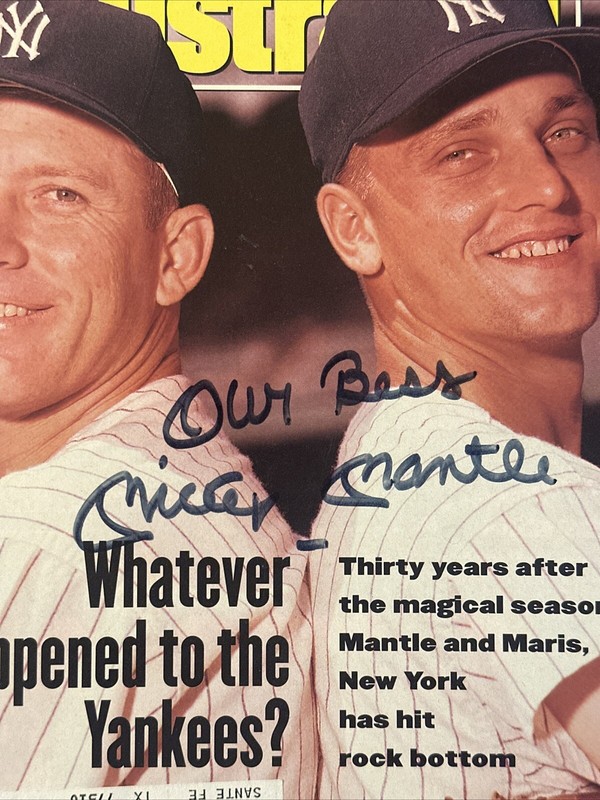 Mickey Mantle Signed Magazine Sports Illustrated Front Page Only PSA “Our Best” view 2