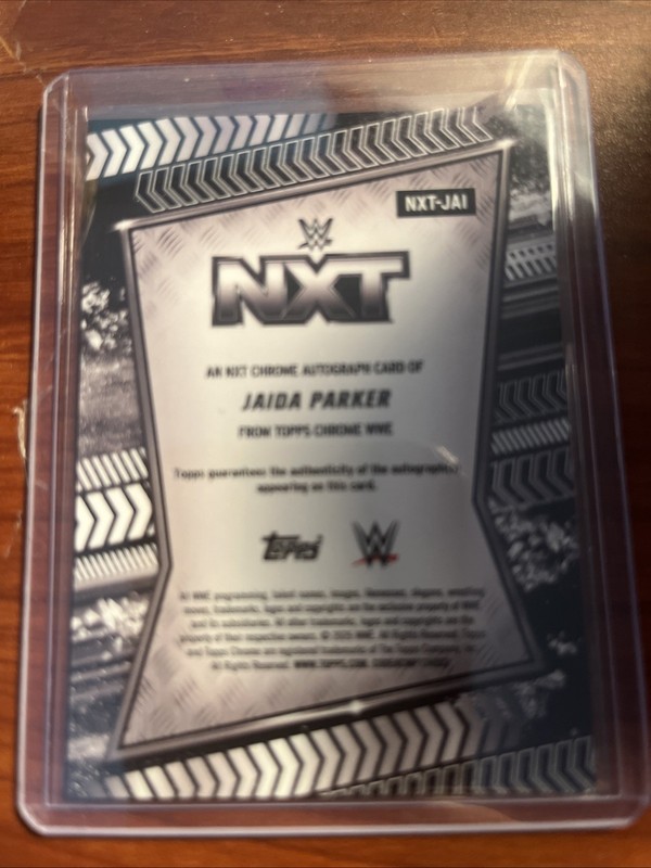 2026 Topps Chrome WWE Jaida Parker NXT On Card Auto #NXT-JAI view 2