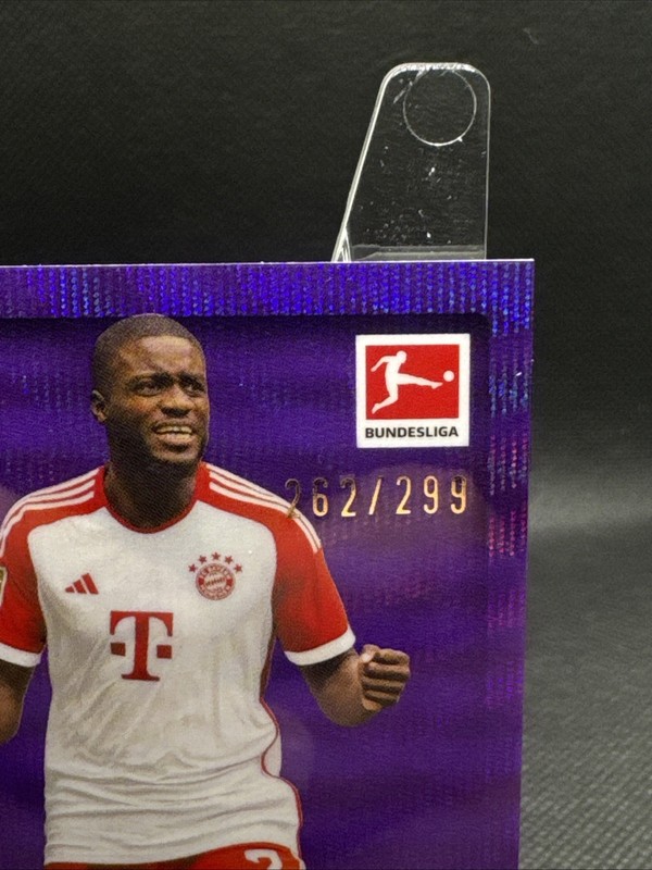 2023-24 Topps Chrome Bundesliga - Dayot Upamecano #86 Purple Wave Refractor /299 view 2