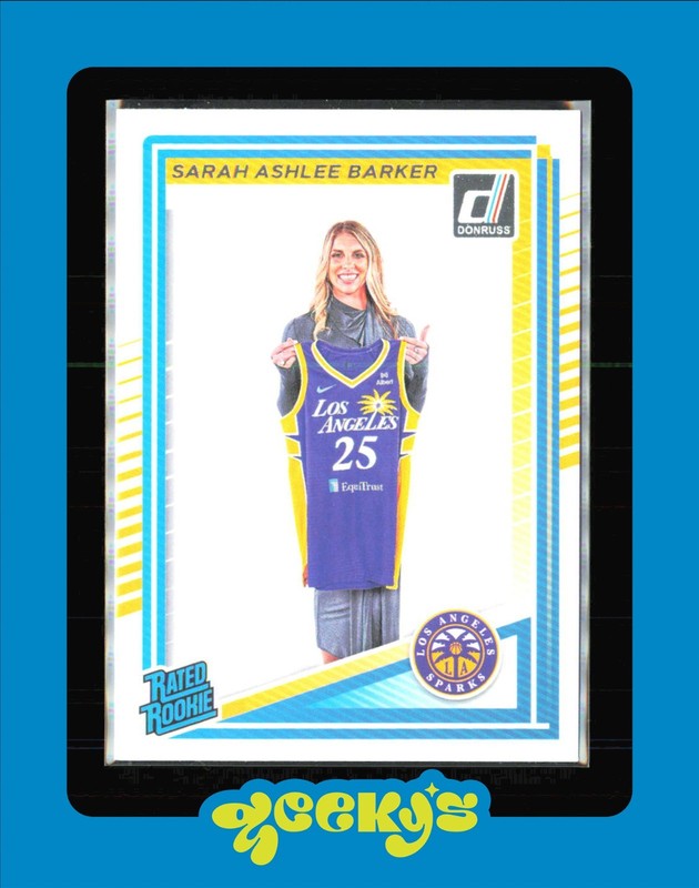 2025 Donruss WNBA Sarah Ashlee Barker RC Rookie #100 Los Angeles Sparks $2 MIN O view 1