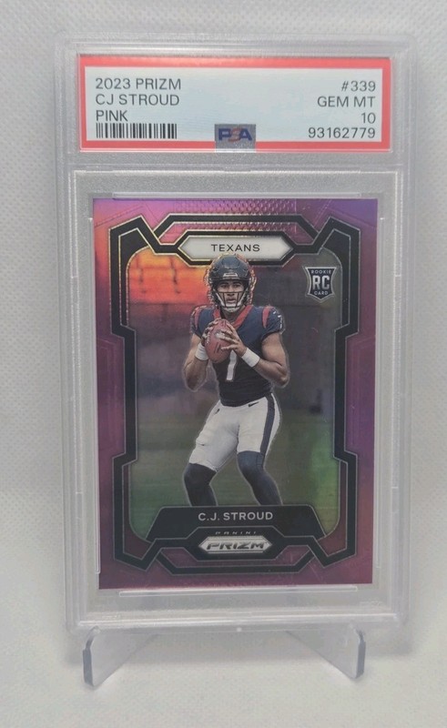 2023 Prizm CJ Stroud Pink #339 PSA 10 RC Houston Texans