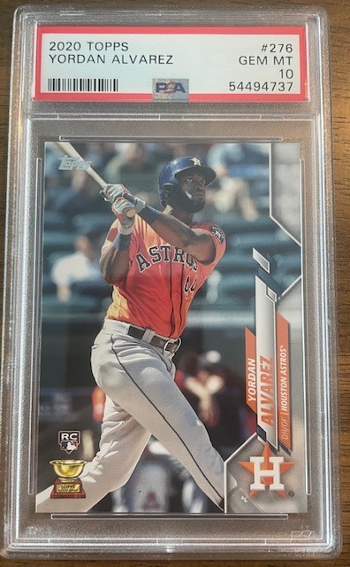 2020 Topps YORDAN ALVAREZ Rookie #276 RC Astros PSA 10 Gem Mint