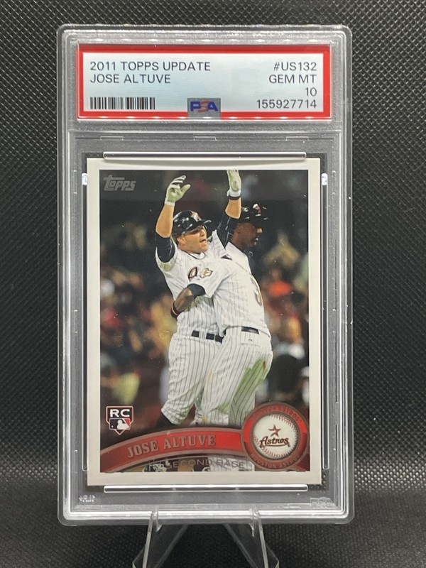 2011 Topps Update Series Jose Altuve #US132 (RC) PSA 10