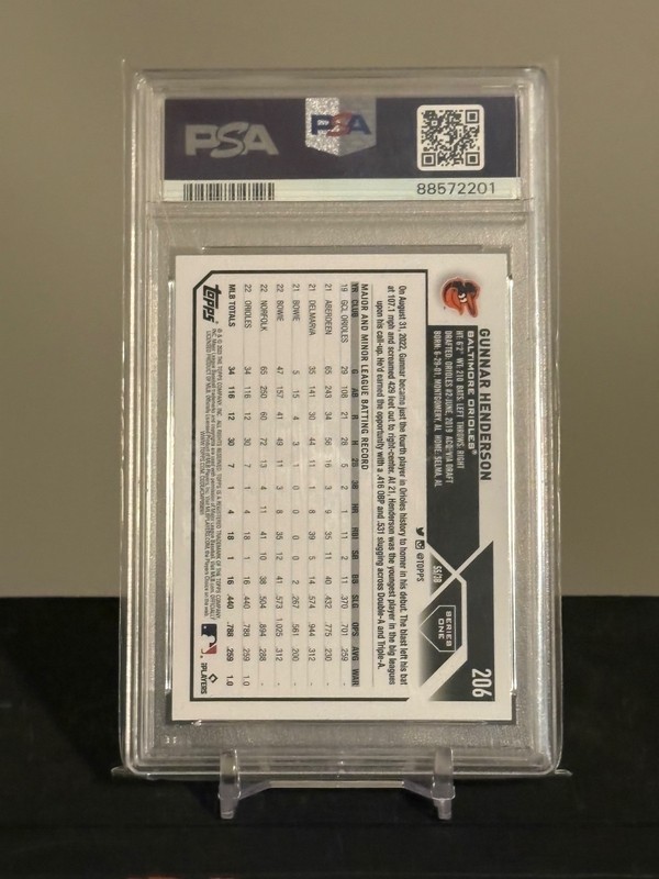 2023 Topps Gunnar Henderson #206 PSA 10  view 2
