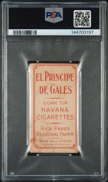 1909 T206 EL PRINCIPE DE GALES RED KLEINOW N.Y. CATCHING  (EPDG)  PSA 1.5 view 2