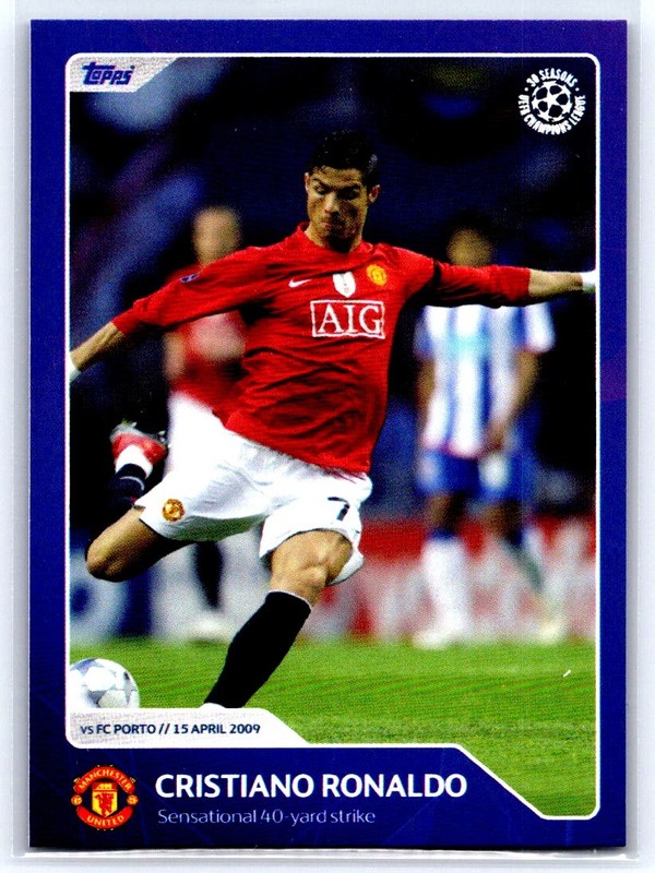 2022 Topps UEFA Champions Cristiano Ronaldo 30 Seasons Celebration #3 Manch bX8B