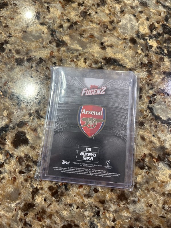 2023/24 Topps FugenZ Bukayo Saka Red /10 Arsenal view 2