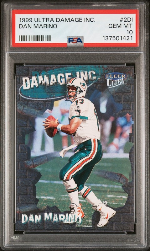 1999 Ultra Damage Inc #2DI Dan Marino PSA 10 POP 1