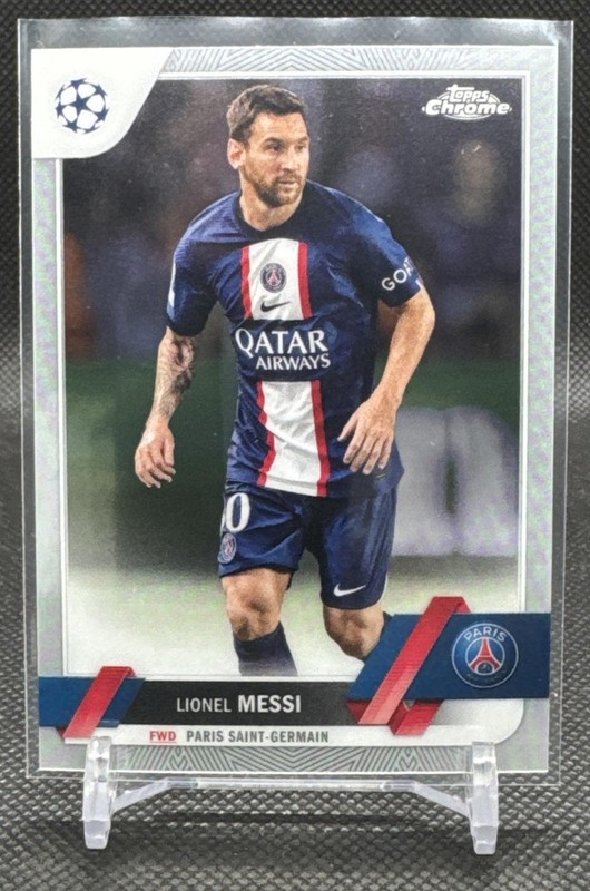 2022-23 Topps Chrome UEFA Club Competitions Lionel Messi #1 PSG