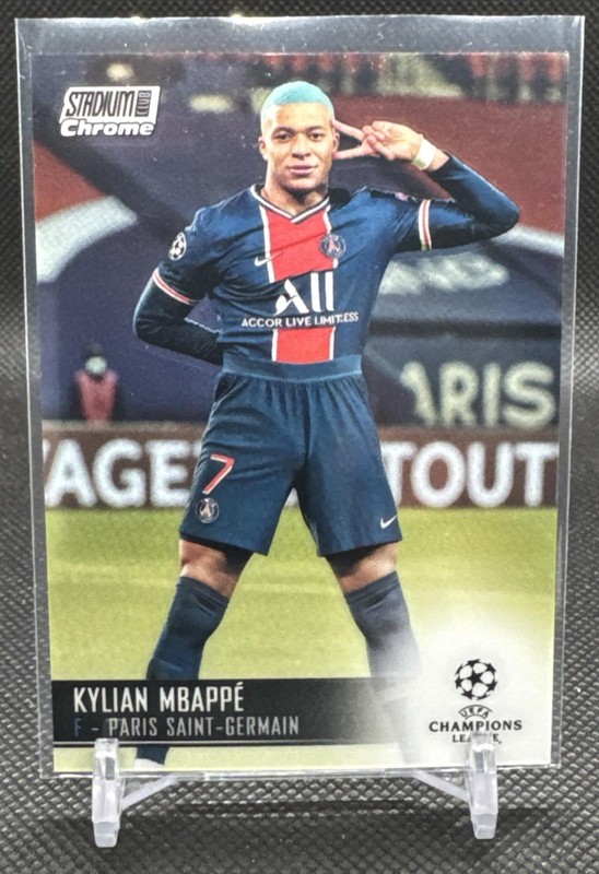 2020-21 Stadium Club UEFA Champions League Kylian Mbappe #75 PSG