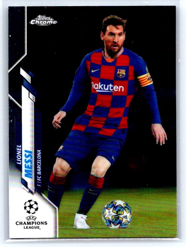 LIONEL MESSI 2019-20 Topps Chrome UCL Base #1 FC Barcelona bX8c