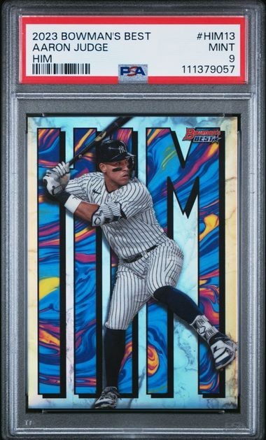 2023 BOWMAN'S BEST HIM #HIM13 AARON JUDGE PSA 9