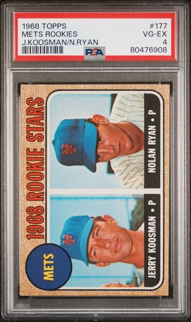1968 Topps Nolan Ryan #177 PSA 4 VG-EX Mets Rookies RC