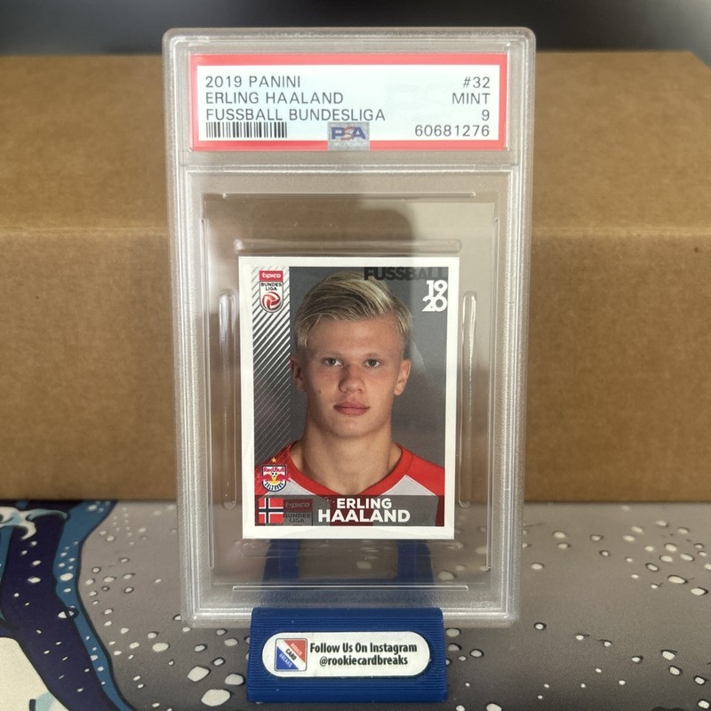 2019 Panini Fussball Bundesliga Soccer #32 Erling Haaland RC Rookie PSA 9