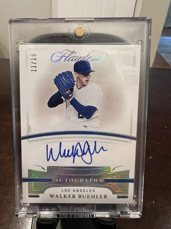 2021 Panini Flawless Autographs Auto. Walker Buehler #FA-WB #11/15 Dodgers