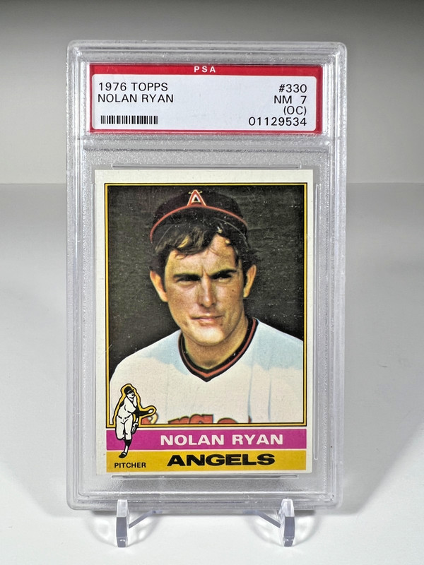 Nolan Ryan 1976 Topps PSA 7 #330 California Angels Vintage view 1