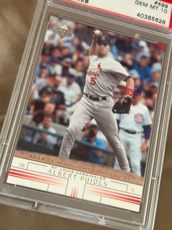 2002 Upper Deck Albert Pujols #499 PSA 10