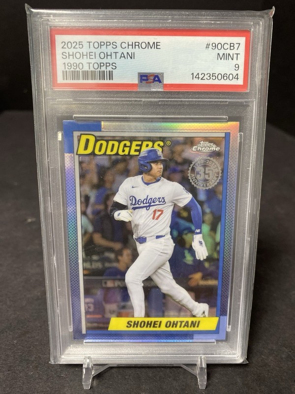 Topps Chrome 2025 Shohei Ohtani Dodgers 1990 Insert PSA 9 #90CB-7 Baseball