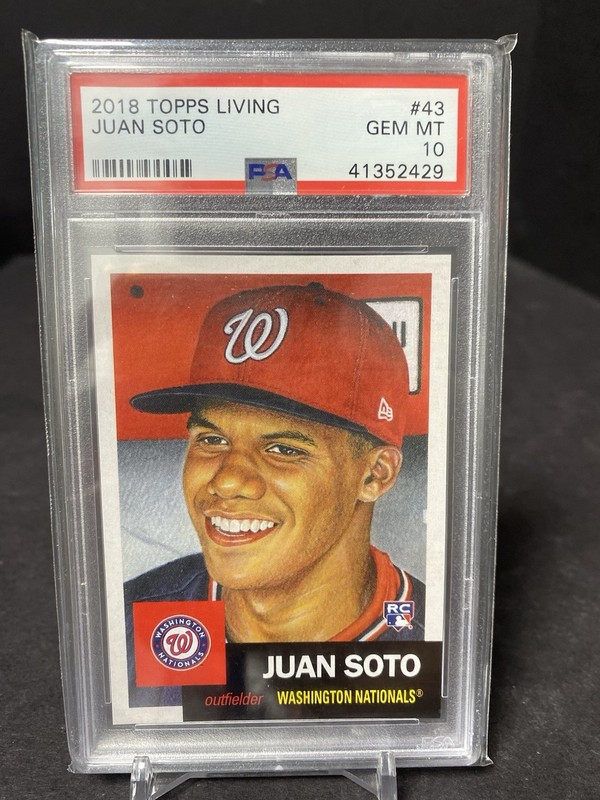 2018 Topps Living #43 Juan Soto Nationals RC Rookie PSA 10 GEM MINT