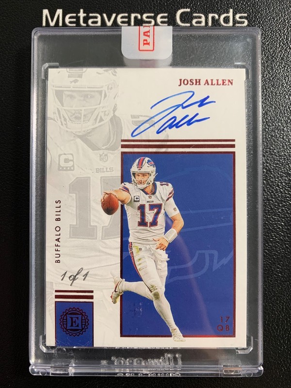 2022 Panini Encased Football Josh Allen Auto Ruby 1/1