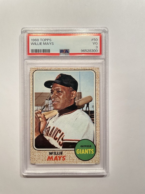 1968 Topps - Willie Mays #50 --- PSA 3 VG