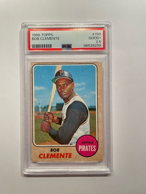 1968 Topps -- Bob Roberto Clemente #150 -- PSA 2.5 Good+
