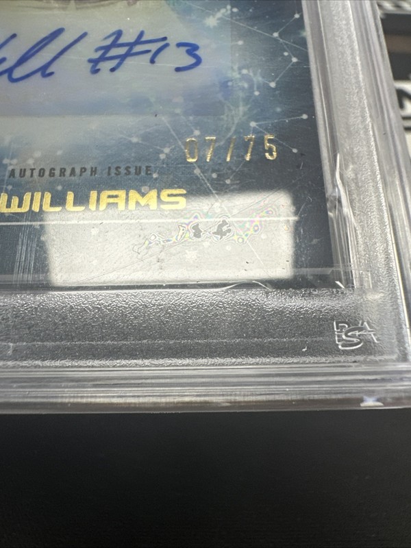 2022-23 Bowman U Inception  Caleb Williams Primordial Prospect Auto /75 PSA 9 view 2