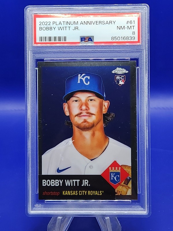 2022 Topps Chrome Platinum Anniversary - #61 Bobby Witt Jr.  ROOKIE (RC) PSA
