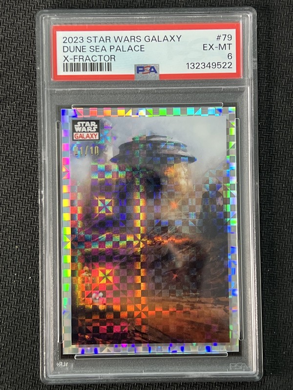 2023 Topps Star Wars Galaxy X-Fractor #79 Dune Sea Palace 1/10 PSA 6