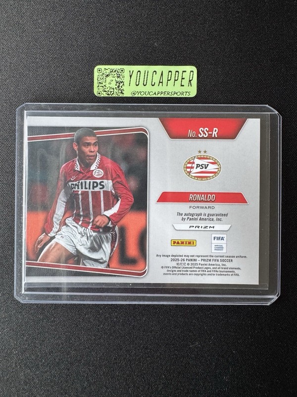 Ronaldo - 2025-26 Panini Prizm FIFA Soccer Sensational Signatures Auto #SS-R view 2