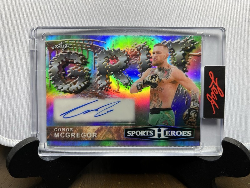 2026 Leaf Sports Heroes Conor McGregor Grit 5/9 Autographed