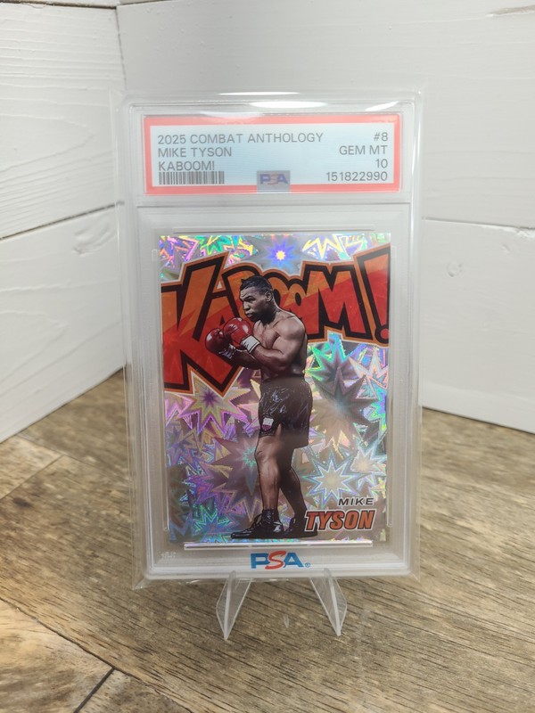 2025 Panini Combat Anthology Mike Tyson #8 Kaboom! PSA 10