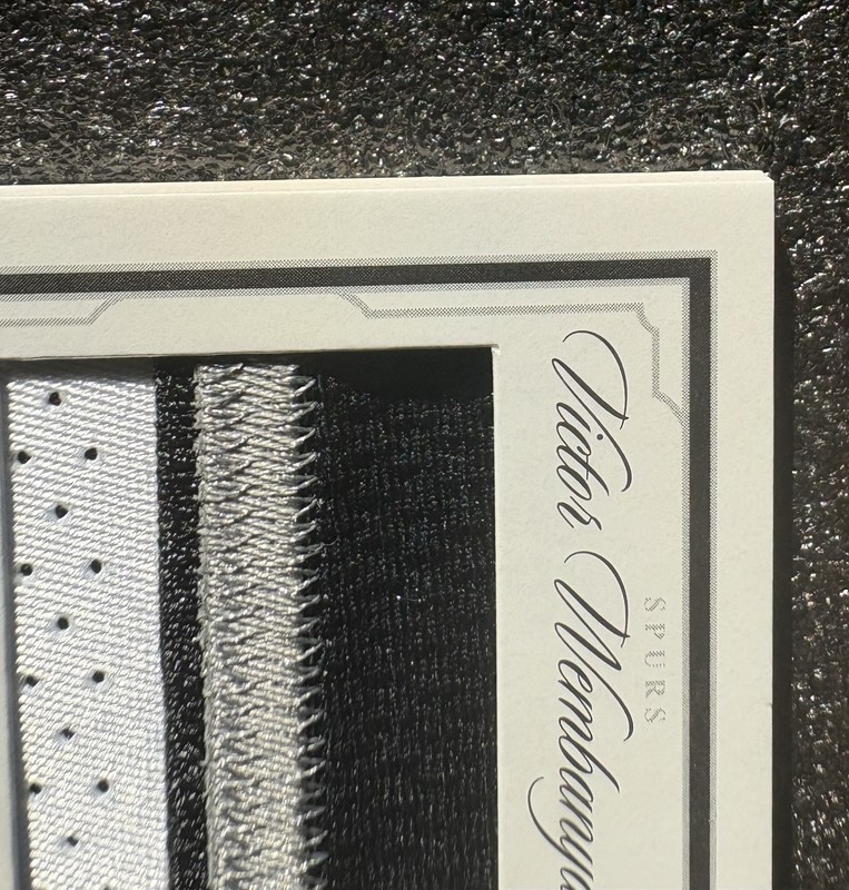 2023 National Treasures Victor Wembanyama Rookie Patch 56/99 Throwback view 2
