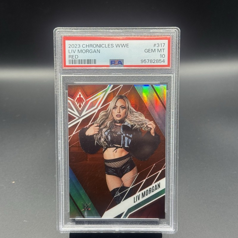 2023 Panini Chronicles WWE Liv Morgan Red Psa 10