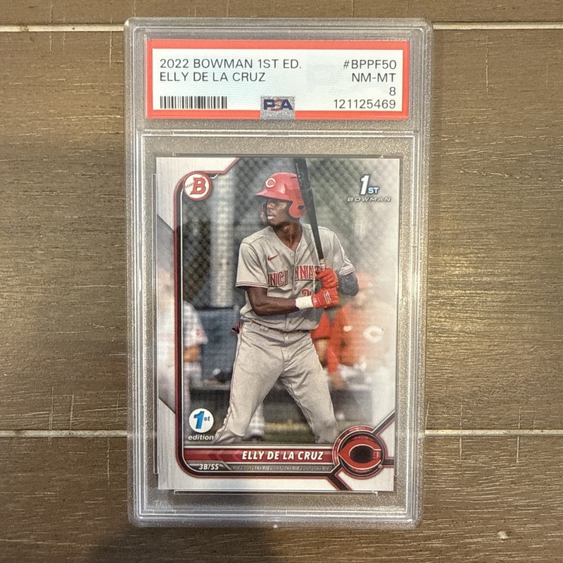 2022 Bowman 1st Edition Elly de La Cruz #BPPF-50 (RC) PSA 8