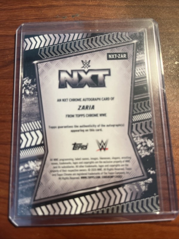 ZARIA 2026 TOPPS CHROME WWE NXT AUTOGRAPH AUTO #NXT-ZAR view 2