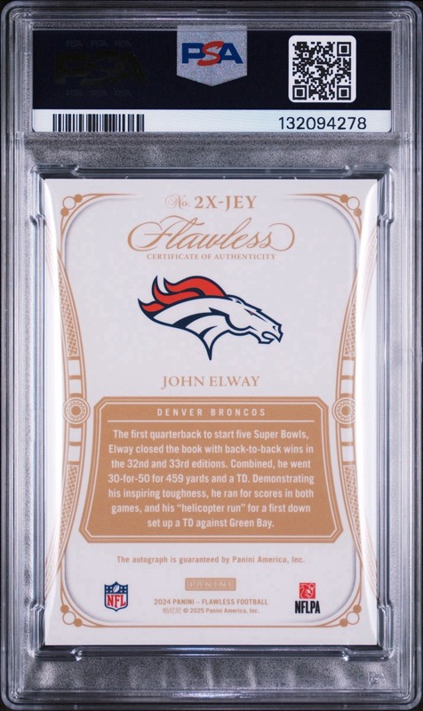 John Elway /25 Auto Champions Signature PSA 10 GEM MINT 2024 Flawless POP 1 view 2