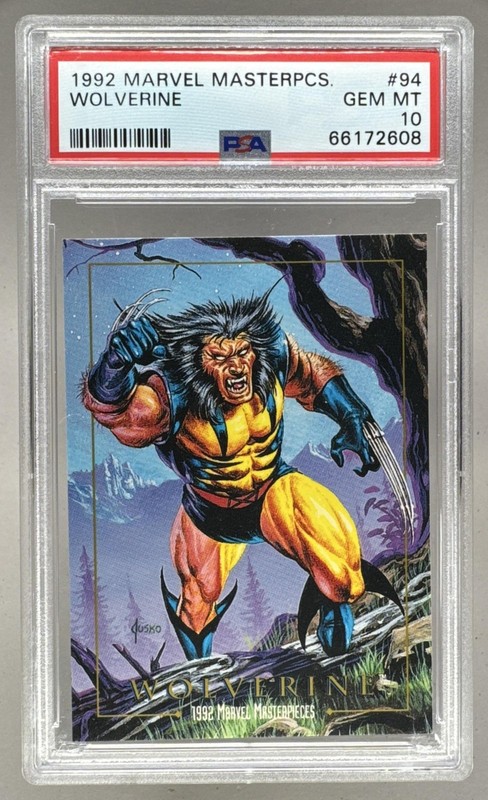 66172608 Wolverine 1992 Skybox Marvel Masterpieces #94 PSA 10