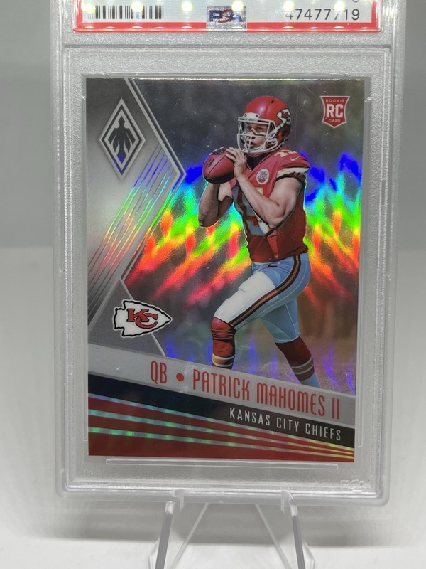 2017 Panini Phoenix PATRICK MAHOMES II Rookie RC #104 PSA 9 Chiefs Card view 2