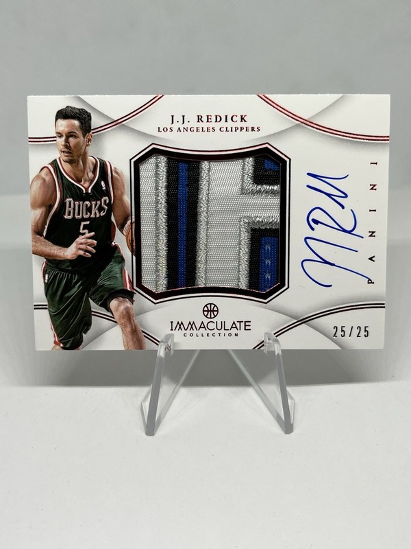 JJ Redick 2012-13 Panini Immaculate Premium Patch Auto 25/25 Chinese Red J.J.
