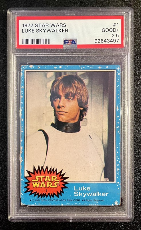 1977 STAR WARS LUKE SKYWALKER #1  PSA 2.5 Good+