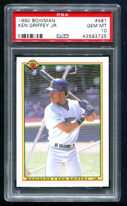 1990 Bowman Ken Griffey Jr. #481 PSA 10 GEM MINT HOF 💎