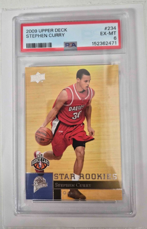2009 Upper Deck Stephen Curry #234 EX-MT PSA 6
