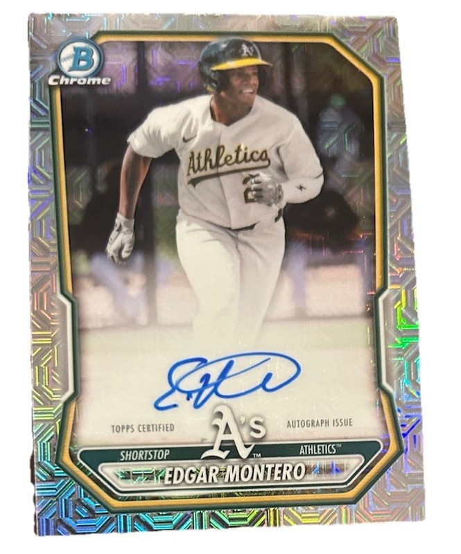 Edgar Montero-Athletics-2026 Bowman Chrome  Prospect Mojo Auto #BMA-EM Athletics