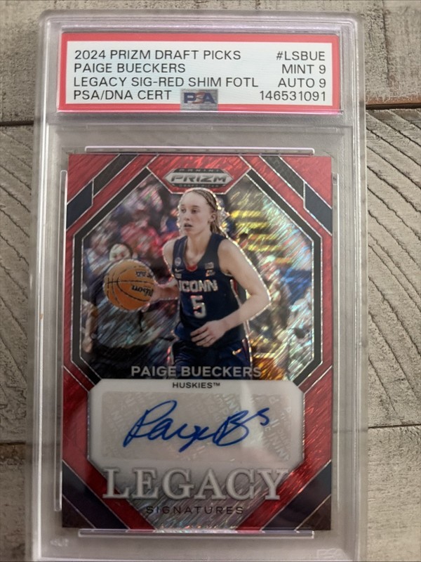 2024 Paige Bueckers FOTL Red Shimmer Auto /11 PSA 9 Auto 9 Pop 1