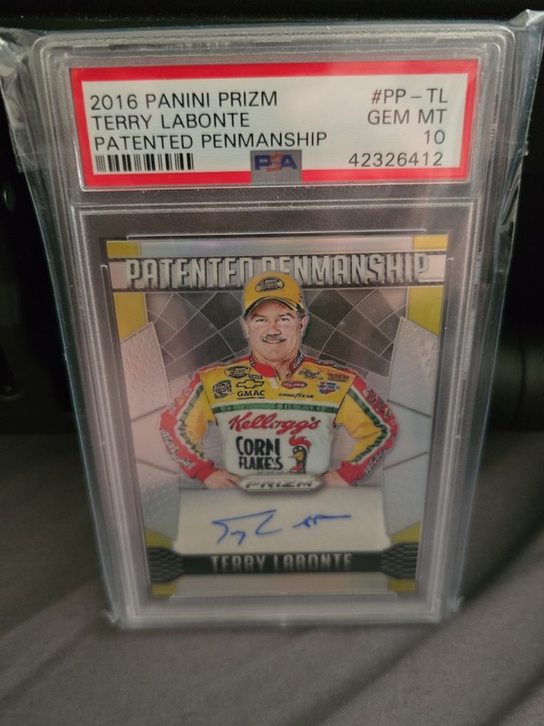 Terry Labonte 2015 Panini Prizm Patented Penmanship PSA 10 AUTOGRAPH AUTO NASCAR