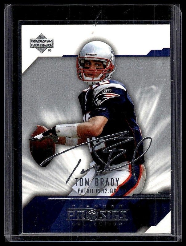 2004 UD Diamond Pro Sigs / Tom Brady SILVER AUTO
